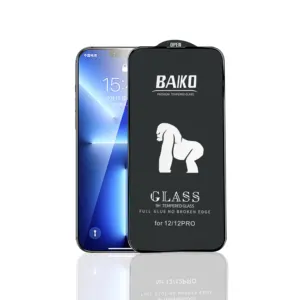 Baiko – Film protecteur d'écran en aluminium trempé, pour iPhone 13 pro max 12 11 Xr Xs