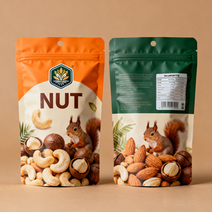 Sachets refermables personnalisés avec logo imprimé pour fruits secs, sachets en Mylar mat avec fermeture éclair pour mélange de noix, amandes, noix de cajou, en-cas - Product Image 2