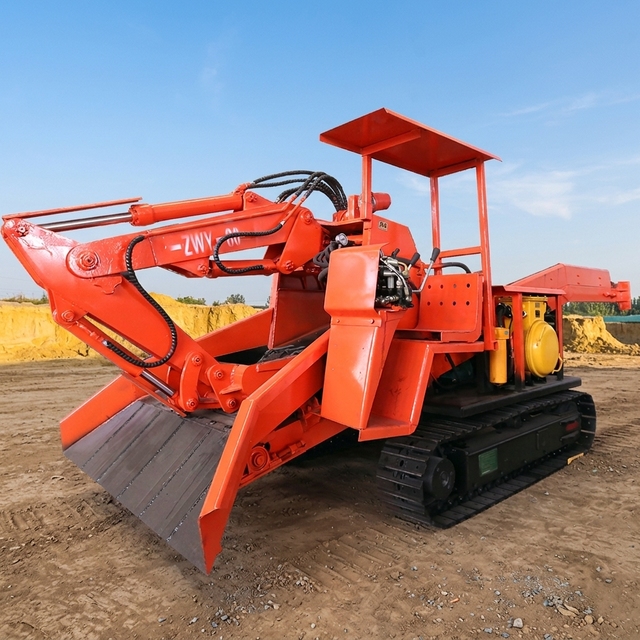 ZHONGMEI Crawler-type High Quality Slag Scraper Excavating Loader with Motor Engine Gear and Pump for Small Mining