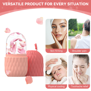 Moule à glace réutilisable en silicone pour le soin du visage, outil de beauté pour éclaircir, lubrifier, resserrer les pores et éliminer les ridules - Product Image 5