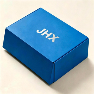 JHX Eco-Friendly <b>Recycled</b> Rigid Folder <b>Box</b> Handle Magnetic Closure Corrugated Board Hot Stamping Custom Logo High-End Craft - Product Image 2