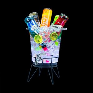 Custom Club Party Restaurant 3L Led Ice Tube Tap Bebida Jugo Bebida Dispensador Draft Beer Wine Tower - Product Image 4