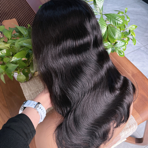 Peluca Bob Corta al por Mayor de Cabello Humano Ondulado, Peluca Frontal de Encaje 13x4, Pelucas Bob de Cabello Humano para Mujeres Negras, Sin Pegamento, Densidad 180 - Product Image 5