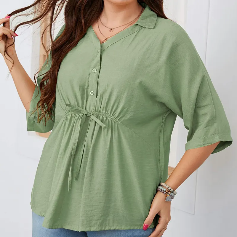 Womens Clothing Elegant, Plus Size Blouses Tops Chiffon 2024 Office Lady Wear Shirt De Mujer Fashion Shirts For Women/