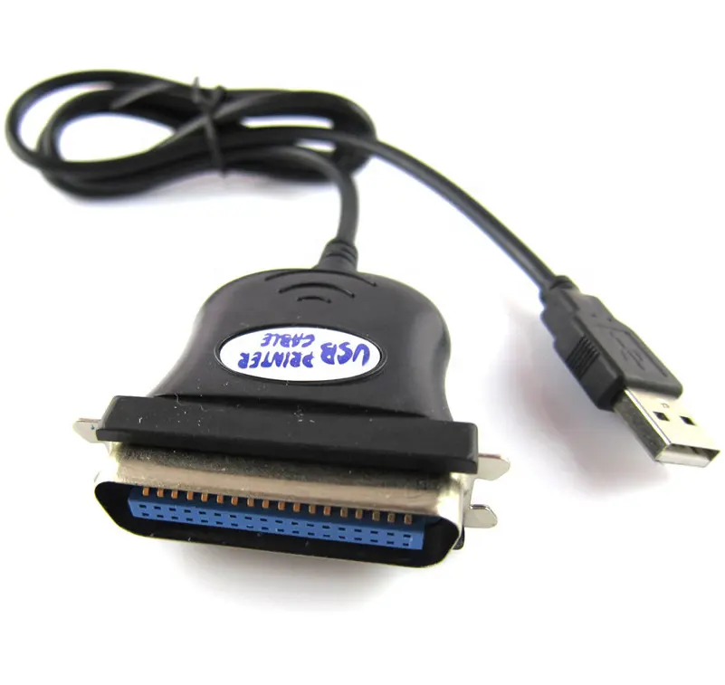 USB ไปขนาน IEEE 1284 36สายอะแดปเตอร์เครื่องพิมพ์
