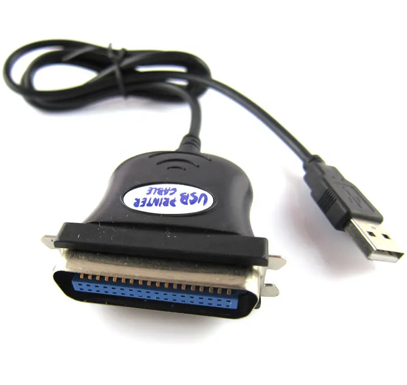 Cabo adaptador usb para paralelo ieee 1284 36, cabo adaptador de impressora