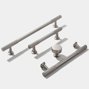 Cream Style Zinc Alloy Cabinet Pulls Handles Knurled Gold <strong>French</strong> Minimalist Design Durable for Wardrobe Drawer Home Bar Bedroom - Product Image 4
