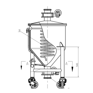 500l אנכית ss304/ss316l אחסון מזון כיתה מיכל ציוד חדש בלחץ חדש עבור חנקן נוזלי בטוח לשימוש ביתי & חוות - Product Image 2