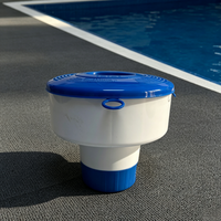 Thermomètre de piscine flottant automatique Haishu de 7 pouces non rétractable avec affichage large en ABS pour mesurer la température de l'eau
