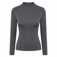 Nouveau pull en maille à col roulé mi-haut pour femme, style coréen décontracté, coupe ajustée, couche de base fine pour l'hiver, couleur unie