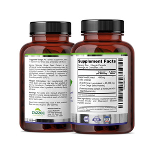 Private Label 400 mg <strong>Grape</strong> <strong>Seed</strong> <strong>Extract</strong> <strong>Capsules</strong> Natural Antioxidant Immune Enhancing Supplement Glial Product - Product Image 4
