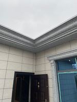 Moulure décorative en plastique en forme de S pour corniche de toit en béton, design élégant