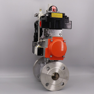 Vanne à bille pneumatique antidéflagrante en acier inoxydable 304 Q641F-16P avec triple mécanisme manuel, directement du fabricant - Product Image 2