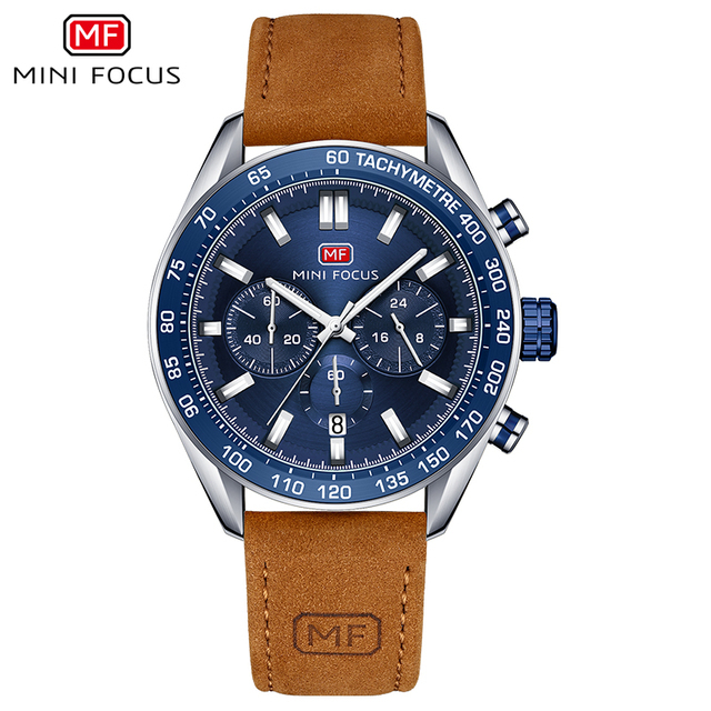 MINI FOCUS MF0403G Classic Brand Luxury Watches Casual Style Watch Luminous Leather Watch
