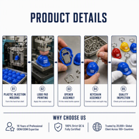 Porte-clés Casque de Sécurité Miniature Personnalisé avec Logo – Décapsuleur Promotionnel en Forme de Casque de Chantier – Outil de Camion en Plastique Personnalisable avec Logo