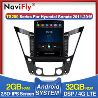 NaviFly Android9.0 Quad Core 1 + 16G TS100 grand écran partagé lecteur multimédia de voiture pour Hyundai sonata 2011-2015 Gar radio vidéo