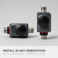 Compteur d'eau ultrasonique IP68 Classe 2 DN15 bidirectionnel à temps de transit, détection de faible débit, surveillance des fuites