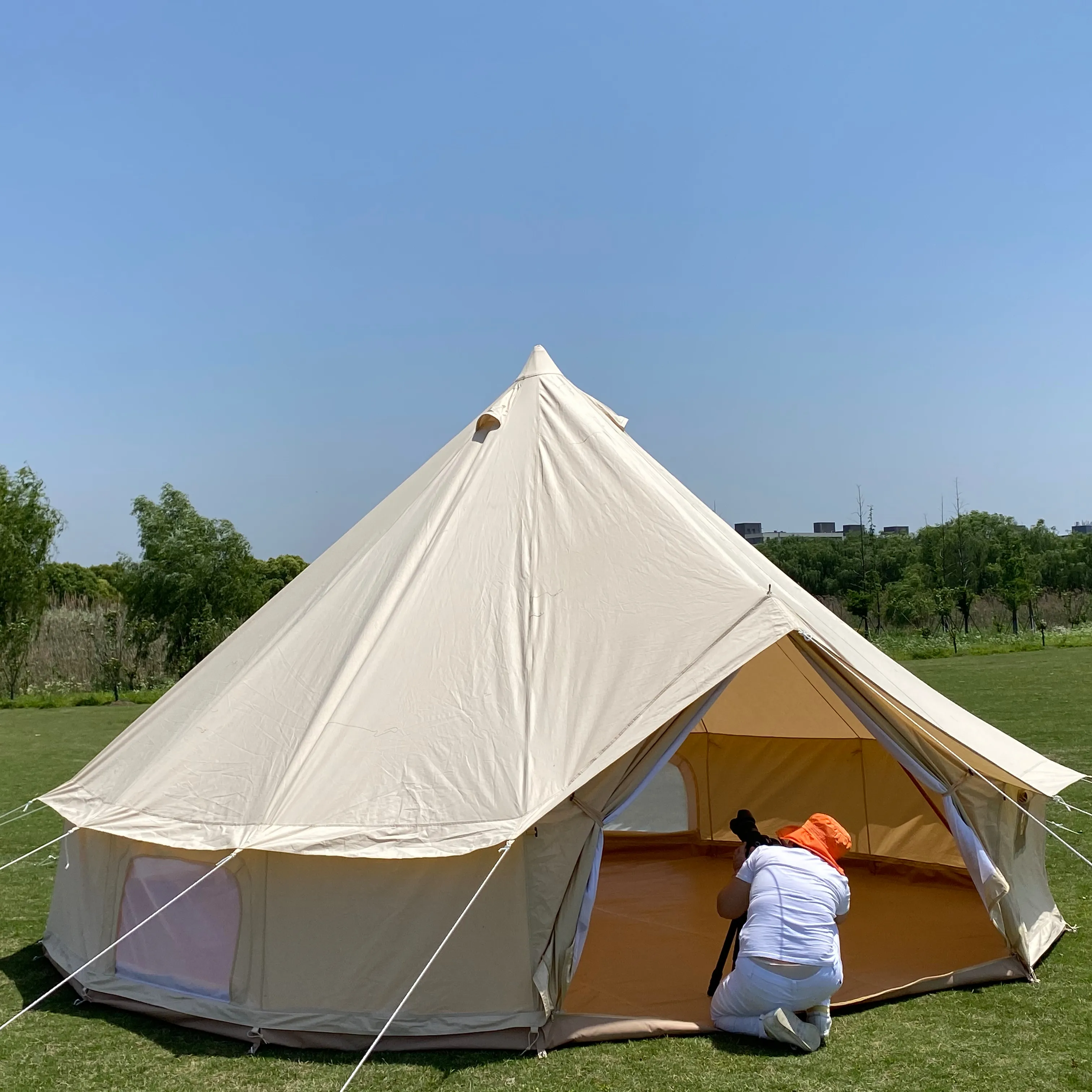 Outdoor Luxe Glamping Bell Tenten Voor Boutique Camping En Incidentele Familie Camping Trips En Festivals