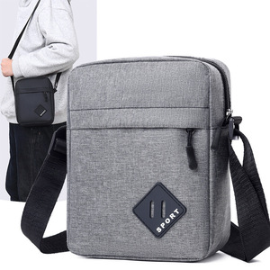 Men's Oxford Cloth Crossbody <b>Bag</b> <b>Small</b> Lightweight Shoulder <b>Bag</b> For Everyday Use Sport Style - Product Image 1