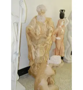 Statua della decorazione esterna del giardino scultura intagliata a mano statua di marmo greco di arte maschile