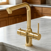 Robinet en laiton pour eau chaude et froide, purificateur d'eau, filtre à eau pour évier avec verrouillage de sécurité enfant