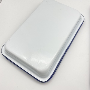 기구 담그기 의학 의학 외과 저장 그림 음식 빵 쿠키 저장 홈 에나멜 사각 트레이 - Product Image 2