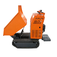 Chinesischer Gelände-Hydrauliksystem-Transporter Lkw mit Selbstladung, 500kg Ketten-Diesel-Minidumper