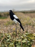 Leurres de chasse Floqué Magpie Leurre Oiseaux Pour Piège Oiseau Peint Décoration De Jardin