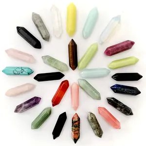 Wholesale Natural Crafts Quartz Point Pendants Healing Products Semi Precious Stone Gemstones And Crystals For Jewelry Making