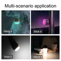Lámpara LED de Ambiente Colorida, Impermeable, Magnética, para Tiendas de Campaña, para Aventuras al Aire Libre