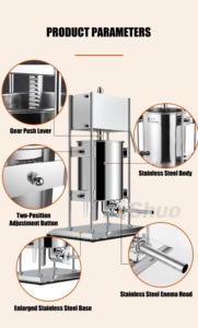 Machine à pousser les saucisses en état neuf, sans électricité, pour la transformation de la viande - Product Image 4