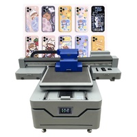 Impresora UV 6090 de Formato Pequeño A1 de Fábrica, Impresora UV para Vinilo con CCD para Alfombras/Polímeros Transparentes/Bolígrafos/Pelotas de Golf
