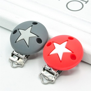 <span class=keywords><strong>Attache</strong></span>-tétine miniature en améthyste à mâcher avec perles et clip - Product Image 2