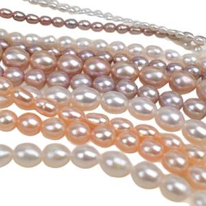 Perles d'eau douce naturelles en forme de mètre, 2-9 mm, rose clair intense, perles en vrac à trou traversant, pour la fabrication de bijoux faits main - Product Image 5