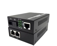 Convertisseur de média fibre optique monomode Gigabit NETLINK/OEM FTTH 4G 1 fibre 2 RJ45 Ethernet Garantie 2 ans