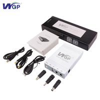 Batería Portátil de Respaldo WGP con Entrada de CC 5V 9V 12V, Mini UPS para Router WiFi, Módem, CCTV