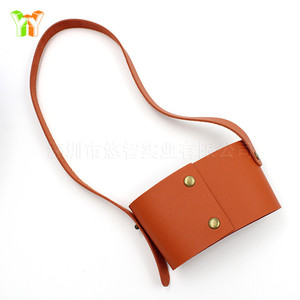 ปลอกแก้วชานมเดี่ยวหนัง PU พร้อมหูจับปรับได้ กระเป๋าใส่แก้วเครื่องดื่ม ถุงของขวัญ โลโก้ปรับแต่งได้ - Product Image 2
