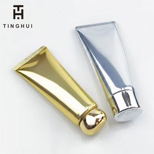 Tube de lavage du visage en aluminium léger et plastique doré/argenté de 30g/50g, tube d'emballage cosmétique de haute qualité de 50g - Product Image 4