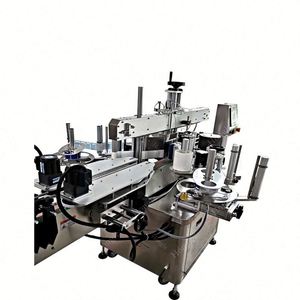 Aplicador de etiquetas automático eléctrico de Venta caliente, máquina de marcado de botellas cuadradas planas de vidrio Industrial, pegatina de dos caras - Product Image 5