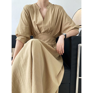 Casual Hemp <strong>Dress</strong> Organic Cotton <strong>Dress</strong> For Women Summer New Fashion Sustainable <strong>Dresses</strong>