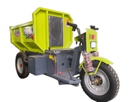 Tricycle électrique à batterie au lithium Camion à benne basculante hydraulique à usage intensif pour ferme d'usine