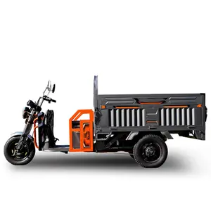 Triciclos eléctricos de alta resistencia para granja de fábrica, triciclo eléctrico de carga Volta de 3 ruedas para adultos