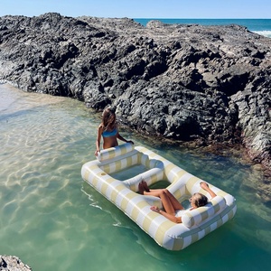Flotador Inflable para Piscina de 2 Personas, Isla Flotante para Agua, Colchoneta Flotante para Playa, Anillo de Natación Inflable para Relajación - Product Image 5