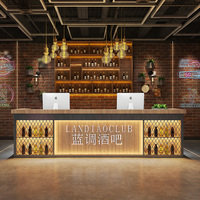 Nouveau design comptoir de bar pour boîte de nuit Restaurant comptoir de caisse salle de billard réception gym comptoir de réception