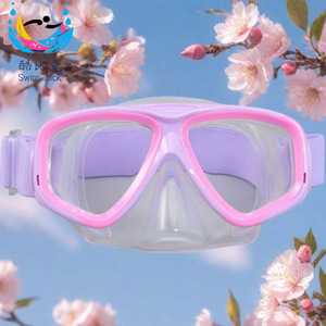 แว่นตาว่ายน้ำดำน้ำ Swim Bick เลนส์ PC ป้องกันฝ้า ซิลิโคน ใช้ได้กับทุกคน - Product Image 3