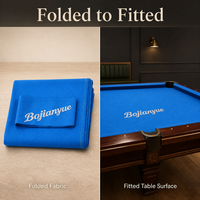 Tissu de billard gris de remplacement pour table de billard avec 6 bandes de coussin pour la réparation de table de snooker