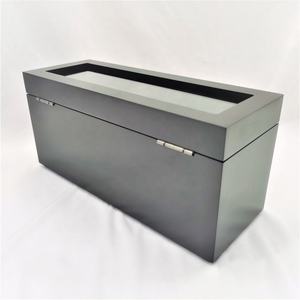 Caja de Madera Personalizada para Relojes, con 4 Ranuras, Negra, Organizador de Joyas y Cajón para Hombre - Product Image 5