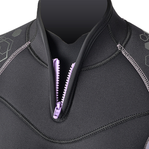 Traje de Neopreno Súper Elástico de 5mm o 7mm para Mujer, Anti-UV, con Serigrafía, Semi-Seco, Traje Completo - Product Image 3