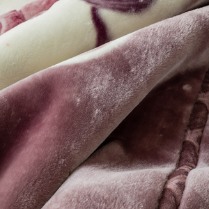Vendita diretta in fabbrica coperta Raschel in pile di visone reversibile con flanella a 2 strati riccamente stampata per uso invernale - Product Image 3