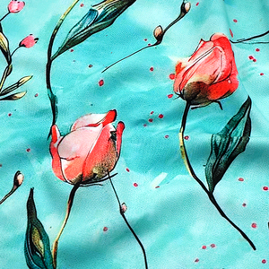 Hot Sale High Elastic Breathable Print Woven 4 Way Stretch Fabric for Sport Dress Draping - Product Image 5